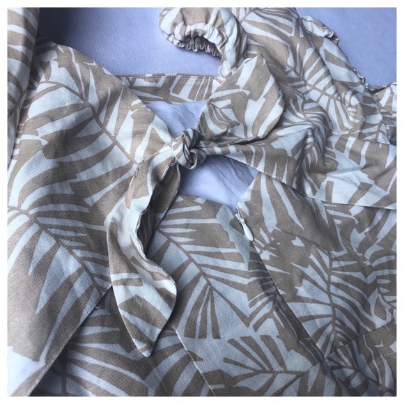 Loft Palm Beach Tie Back Flare Dress 2 4 6 - Picture 12 of 13